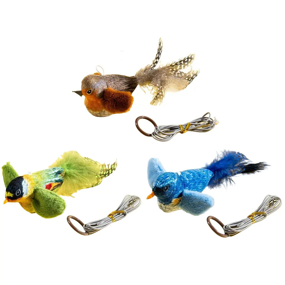 Interactive Cat Toys Realistic Bird Sound Cat Toy Catnip Cat Toy Bird Chirping Cat Toy Kitten Toy for Indoor Cats Kitten