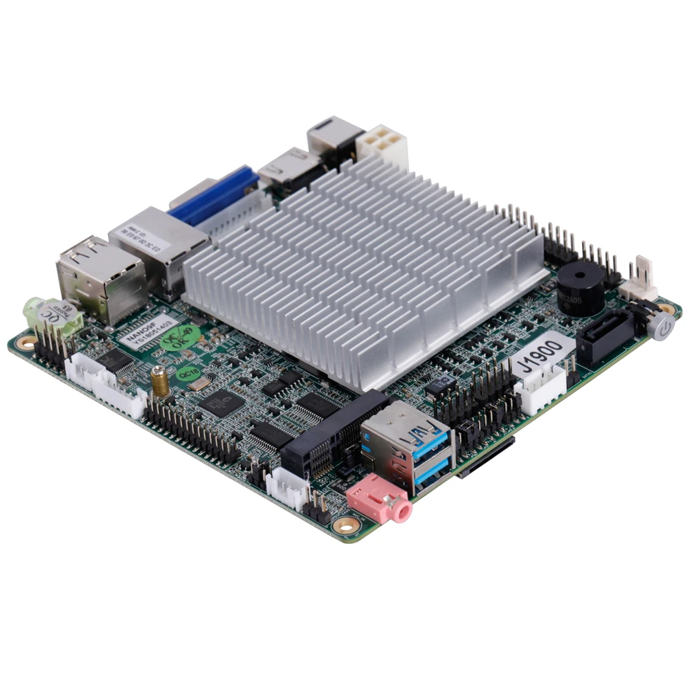 ELSKY Manufacturer Motherboard with I3 Processor J1800 Fanless Embedded Mini Board With RJ45 LAN 2 RS232 COM for Robot