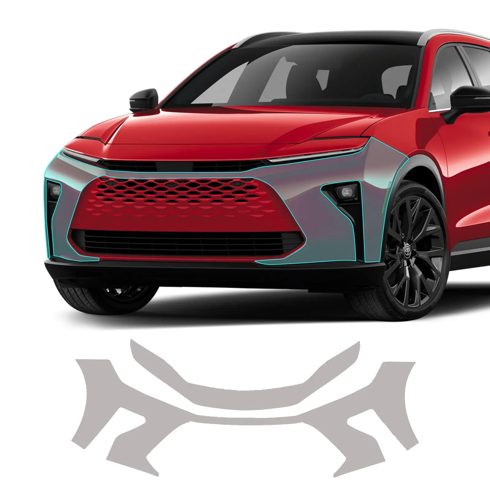 

For Toyota Crown Signia 2025 TPU Body Bumper Pre-cut Sticker Paint Protection Film PPF Scratch-resistant And Transparent