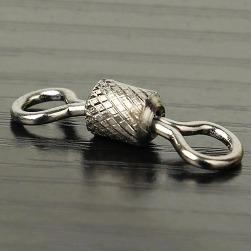 Stainless Steel for Carp Sea Fishing Safety Snap Rolling Swivel Fishing Swivels Fishing Hook Connector Ball Bearing Swivel