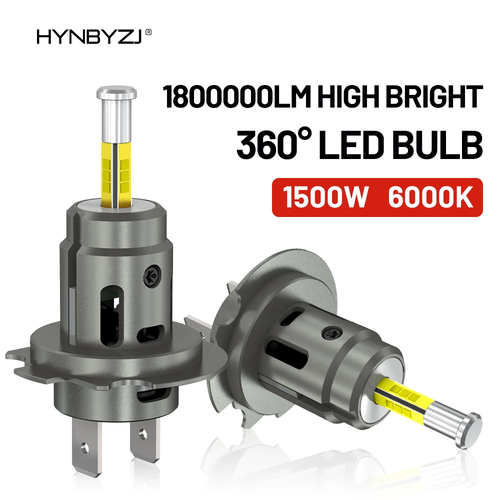 

1500W 360 H7 LED Car Headlight Bulb Canbus 1800000LM Light for Car Turbo Mini Size H7 LED HeadLamp 6000K 12V Wireless with Fan