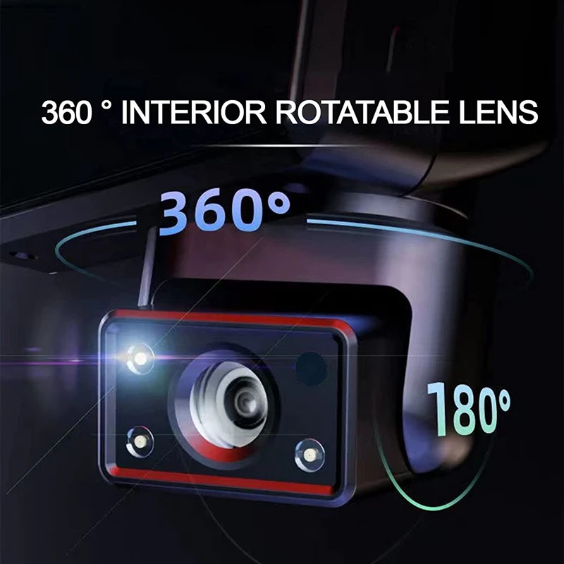 Monitor di parcheggio per telecamera da cruscotto con schermo IPS da 3,0 pollici per auto HD 1080P, registrazione in loop