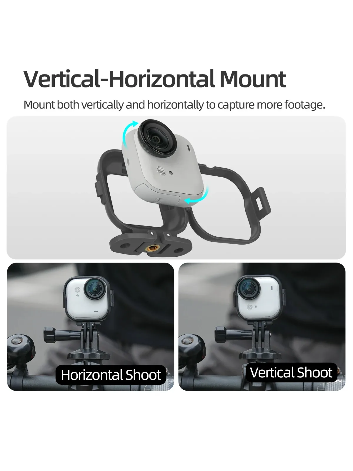 AliExpress Ykoree Protective Frame Cage For Insta360 GO Ultra Frame Housing Case Mount For Bike/Tripod/Pole For Insta 360 GO Ultra Accessories