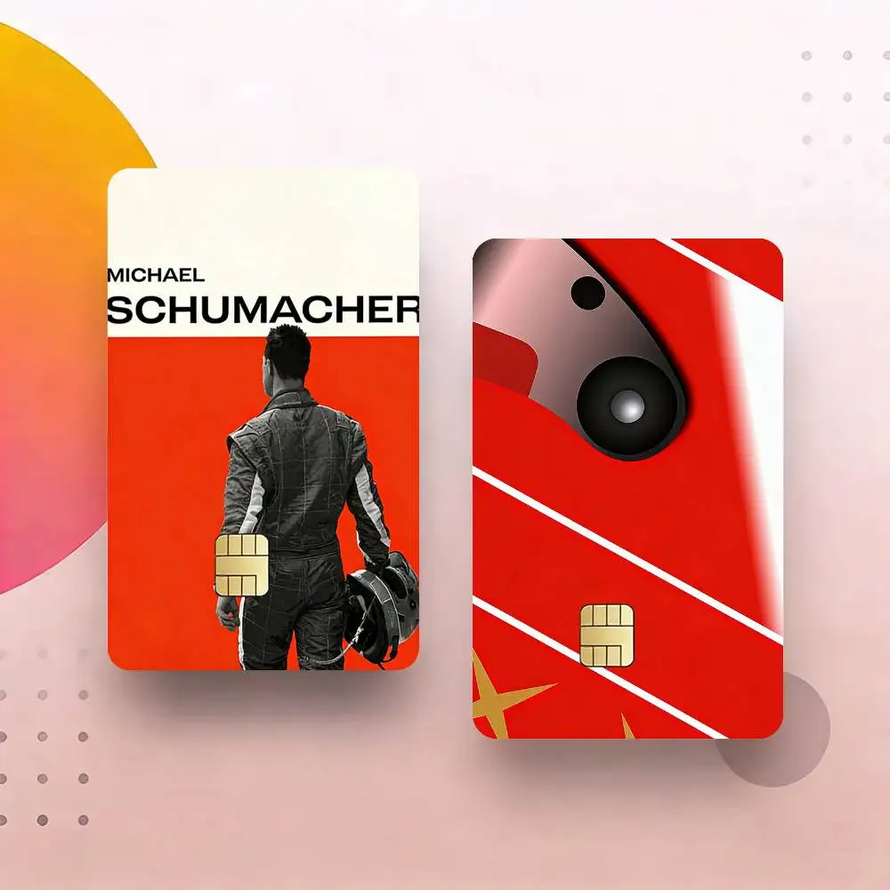 

Racing Driver M-Michael S-Schumacher Credit Card Skin Stickers For VISA Bank Bus Metro Access Card Protective Film Cover Sticker