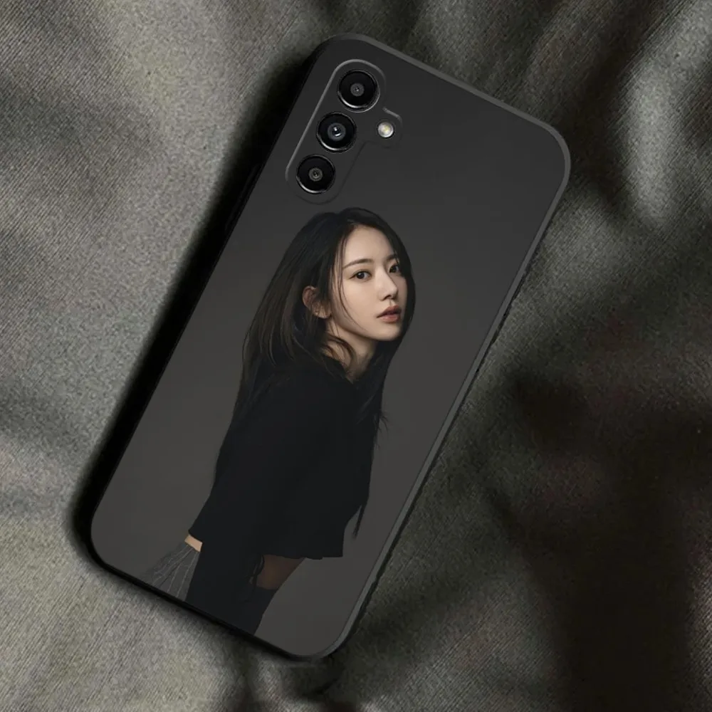 Kpop Miyawaki Sakura I-Izone Phone Case For Samsung Galaxy A13,A21s,A22,A31,A32,A52,A53,A71,A80,A91 Soft Black Phone Cover image 4