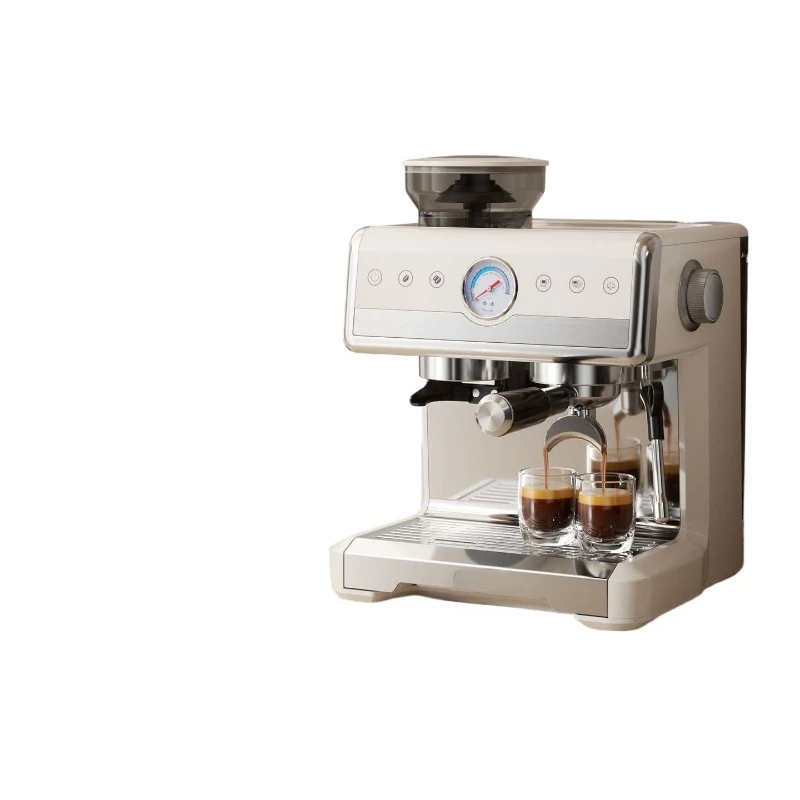 

Home businessdual-purpose semi-automatic coffee machine double boiler double pump continuous extraction and grinding integrated