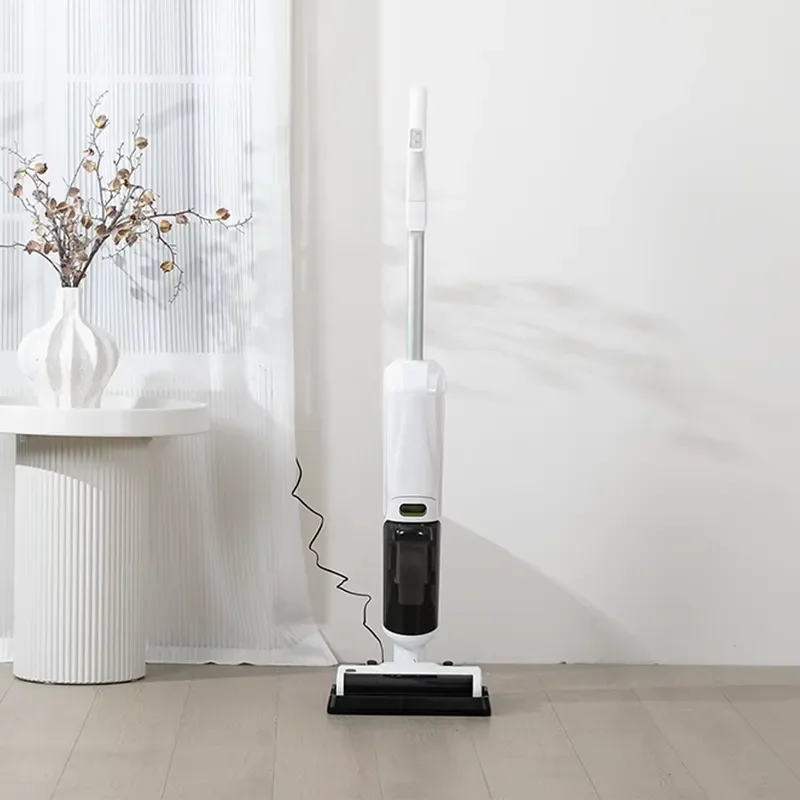 Automatic Floor Cleaning Robot with Dual Rotating Brushes for Hardwood and Tile Wet Mopping Dry Sweeping Vacuuming Smart Home