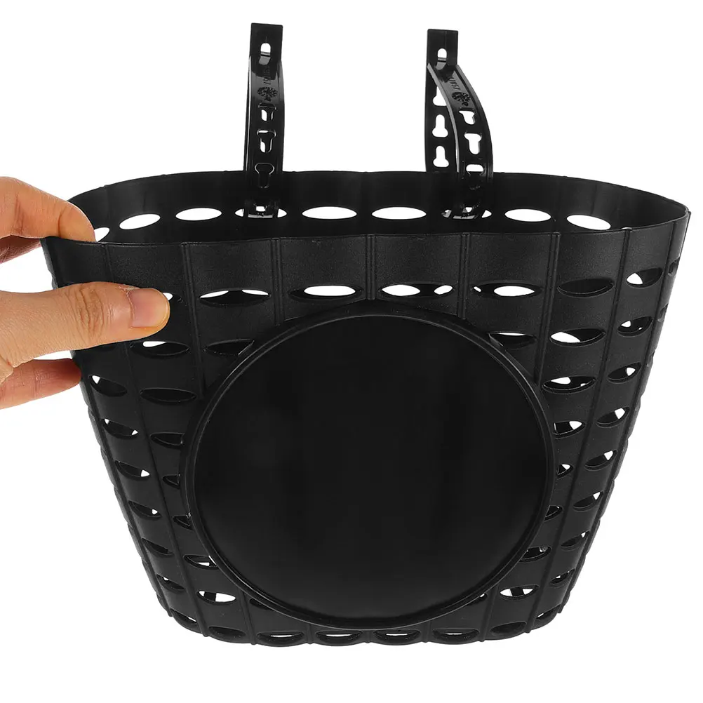 

2pcs Kids Bicycle Basket Durable Plastic Storage Front Detachable Handlebar Baskets for Children Balance Bikes Tricycle Stable