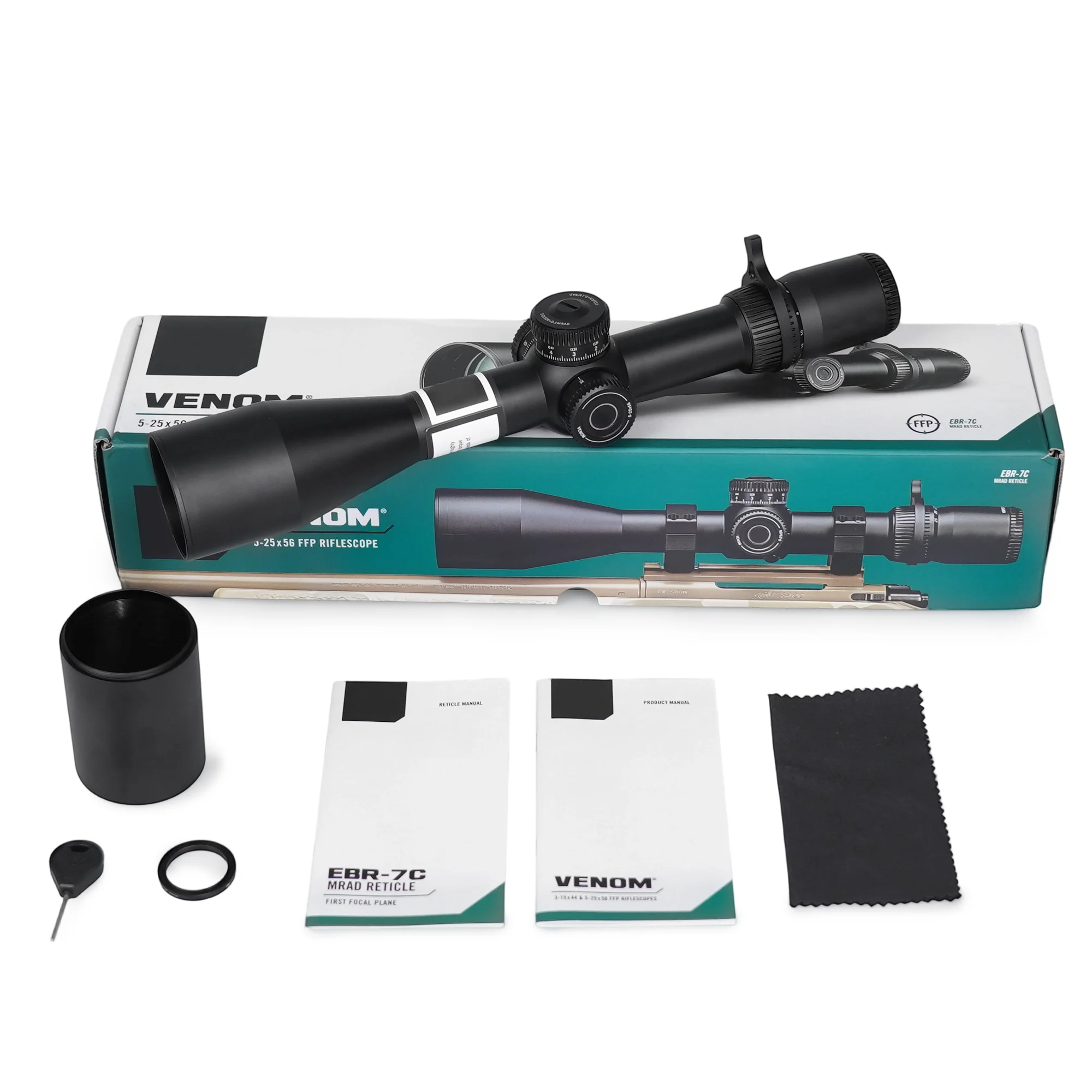 

Тактический оригинальный высококачественный оптический прицел V*nom 5-25x56 FFP с сеткой EBR-7C (MRAD)