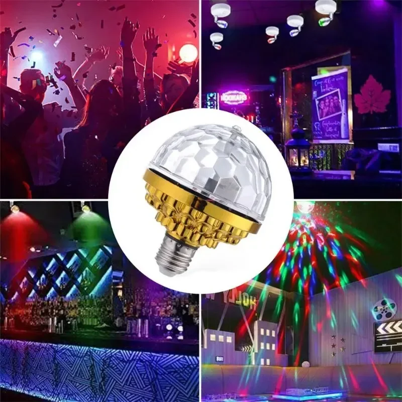 Disco Ball Lights RGB Multi Color Car Atmosphere Room Decorations Lamp Magic Strobe Light Party DJ Lighting