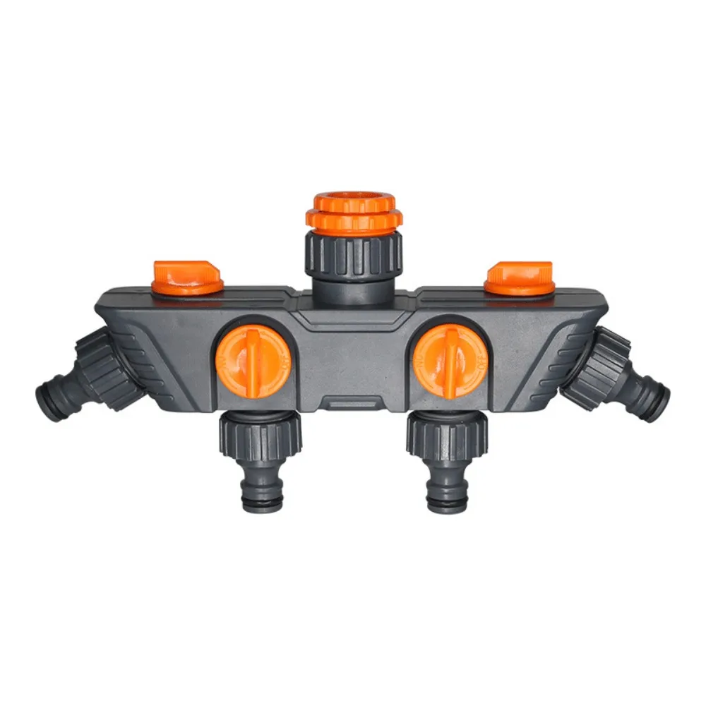Faucet Diverter Water Connector Pipe Splitter Tap Hose Connector Four Independent Switches Hose Diverter Faucet Hose Connector