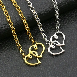 Women's Double Love Heart Chain Beach Sandal Ankle Bracelet Anklet Foot Jewelry