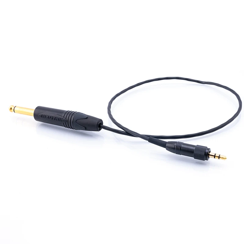 Mogami 3.5 śruba blokująca Stereo do 6.35mm Jack gitara kabel Audio Instrument przewód do Sennheiser Wireless EW100/352/172/512/322/G3