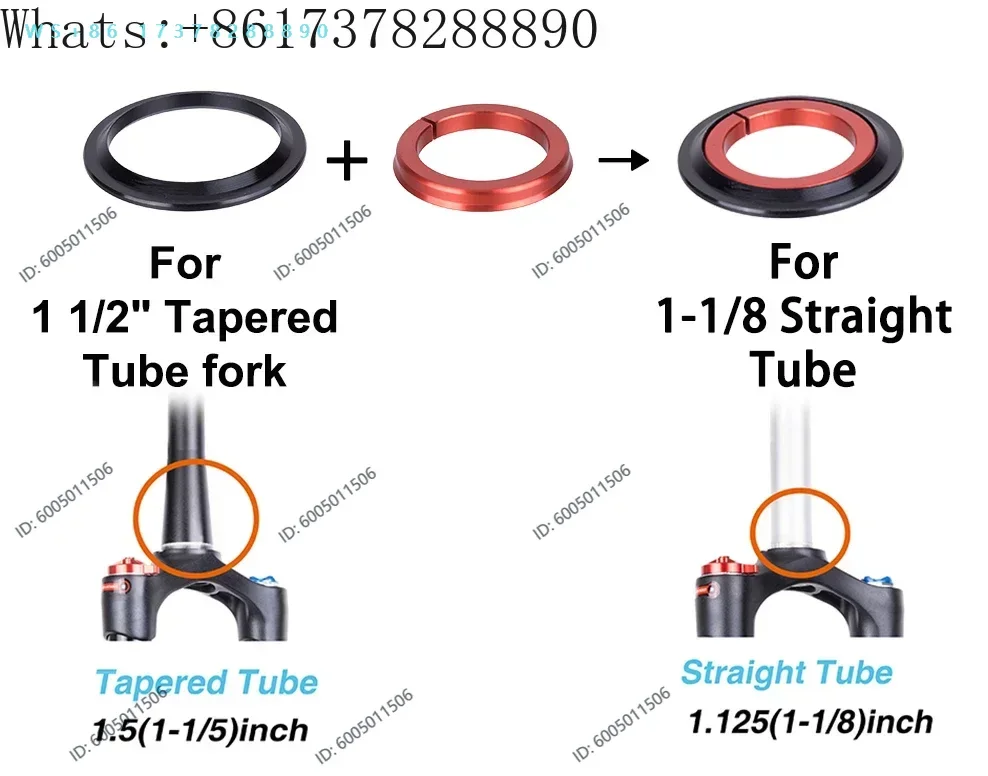 42-52mm spinal canal straightening tube Pei Lin wrist group mountain bike bicycle front fork bearing bowl group accessories