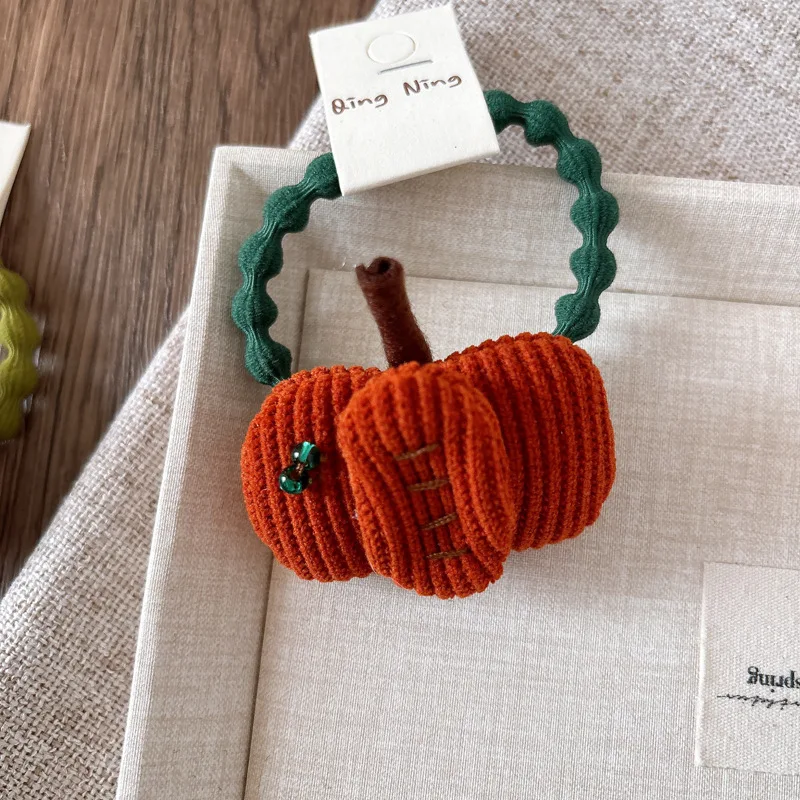 Nette einzigartige Cartoon Scrunchies Kinder Mädchen Kinder elastische Haarbänder Zubehör Krawatte Haarring Seil Kopfschmuck Kopfbedeckung Ornament – Detail 8