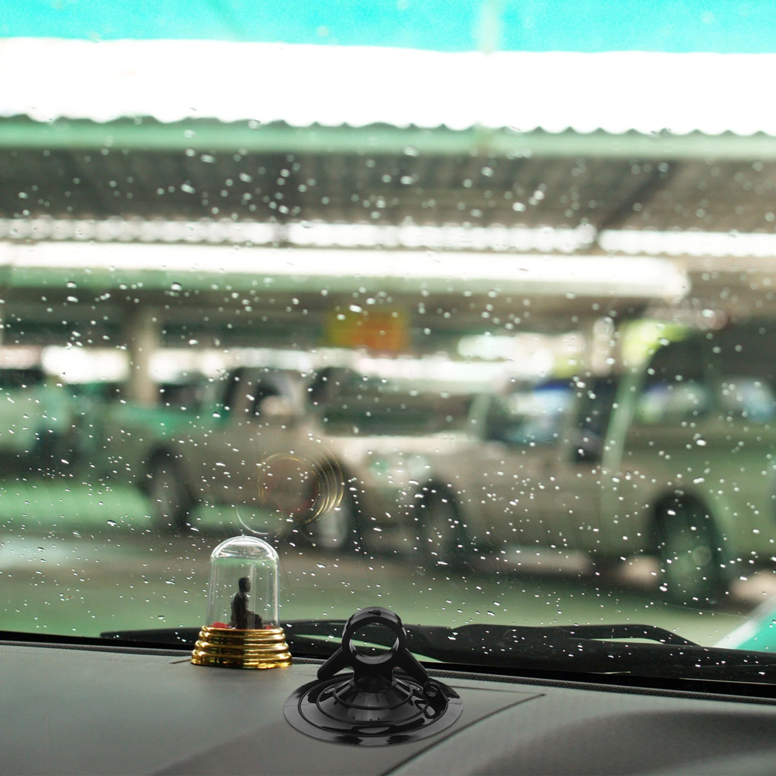 

4pcs Car Curtain Holder Suction Cups Heavy Duty Strong Windshield Dashboard Mount Hooks For Car Accessories Black