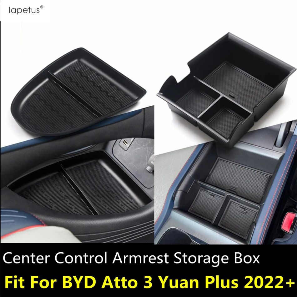 

Center Console Armrest Storage Box Organizer Tray Container Holder Accessories Interior For BYD Atto 3 Yuan Plus 2022 2023 2024