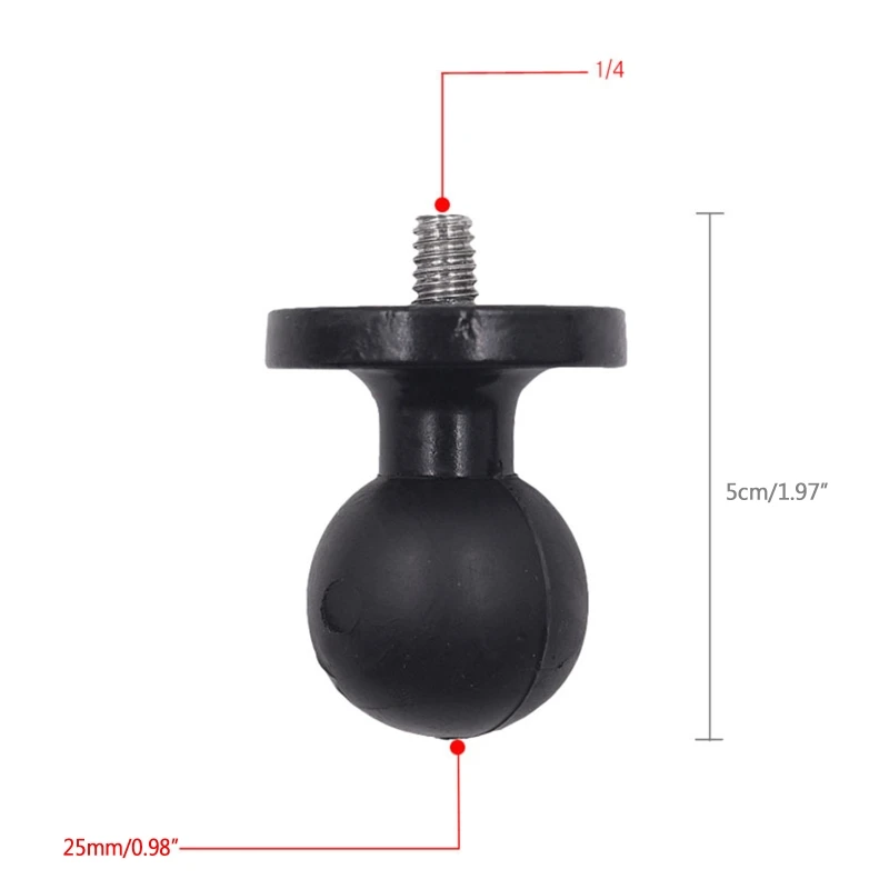 Xe Máy Điện Thoại Di Động GPS Giá Đỡ Gắn Cố Định Đế Bóng 1/4 Camera Vít Adapter Xe Máy Nền Phụ Kiện