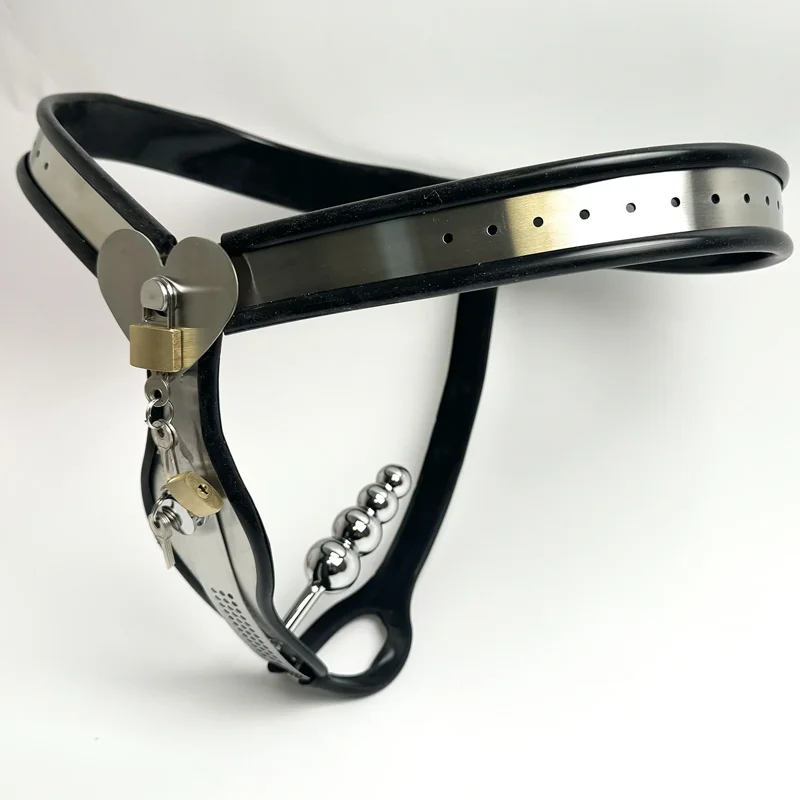 New Female Chastity Belt with Removable Anal Vaginal Plug Adjustable chastity lock pants BDSM Slave Couple Fetish Sex Toys