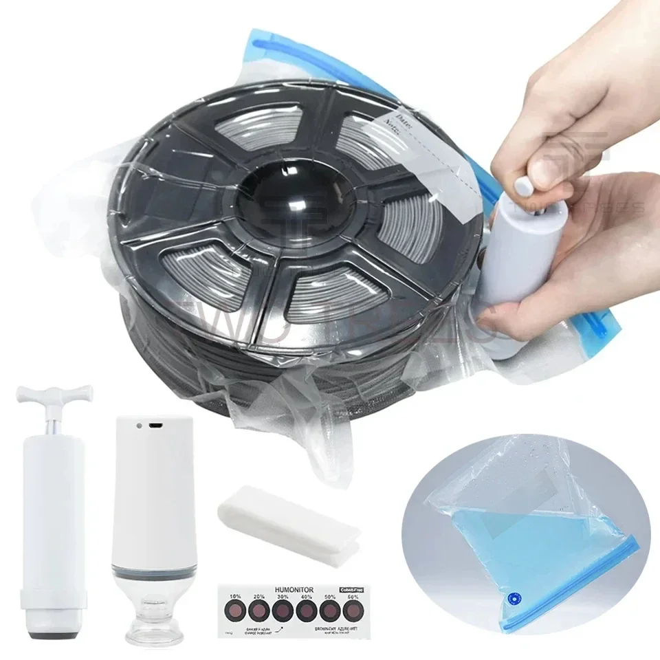 Worek próżniowy do suszenia filamentów 3D PLA ABS TPU PETG, torba do przechowywania filamentów, ochrona przed wilgocią, akcesoria do druku 3D