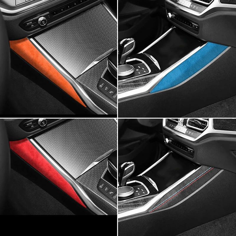 

Made of Alcantara For BMW 2 Series Two-Door G42 Car Center Console Panel Side Trim Frame Cover Sticker Interior Accessories