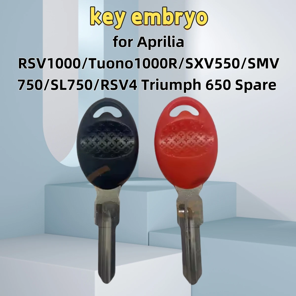 

for Aprilia RSV1000/Tuono1000R/SXV550/SMV750/SL750/RSV4 Triumph 650 Spare Key Motorcycle Key Blank Uncut Ignition Replacement