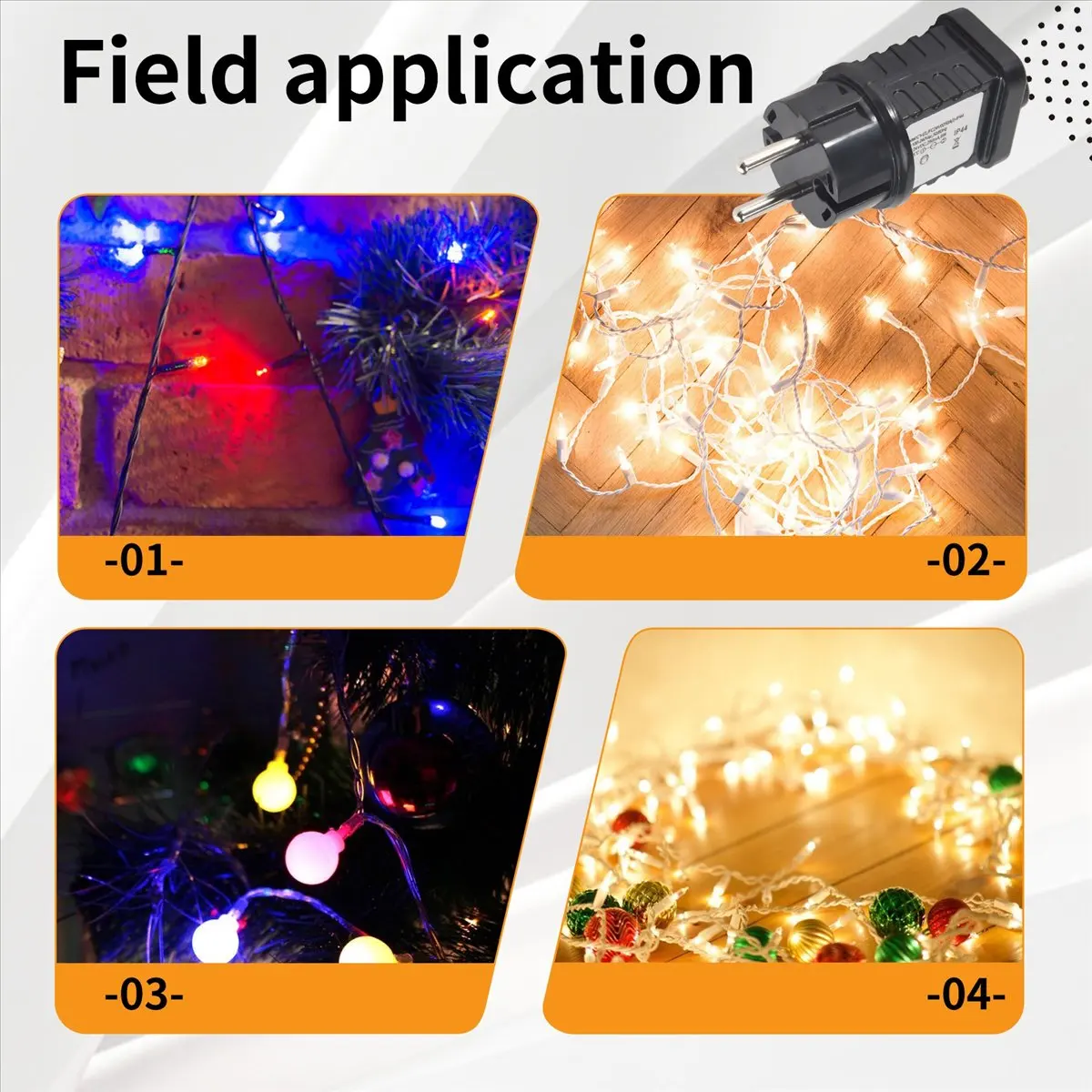 [in stock] 24V Transformer Plug Power Supply Suitable for Christmas Halloween LED Equipment Decorations EU Plug