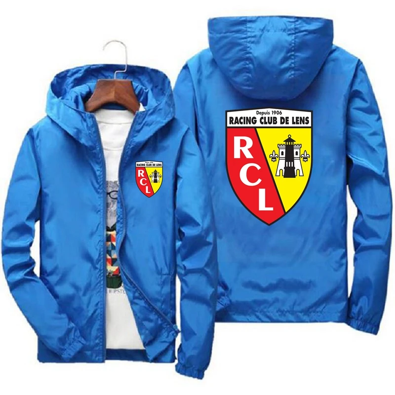 Windbreaker Harajuku Streetwear Euro Club Rc Lens hoodies Fashion Jacket Spring and Autumn Men Football Zipper jackets