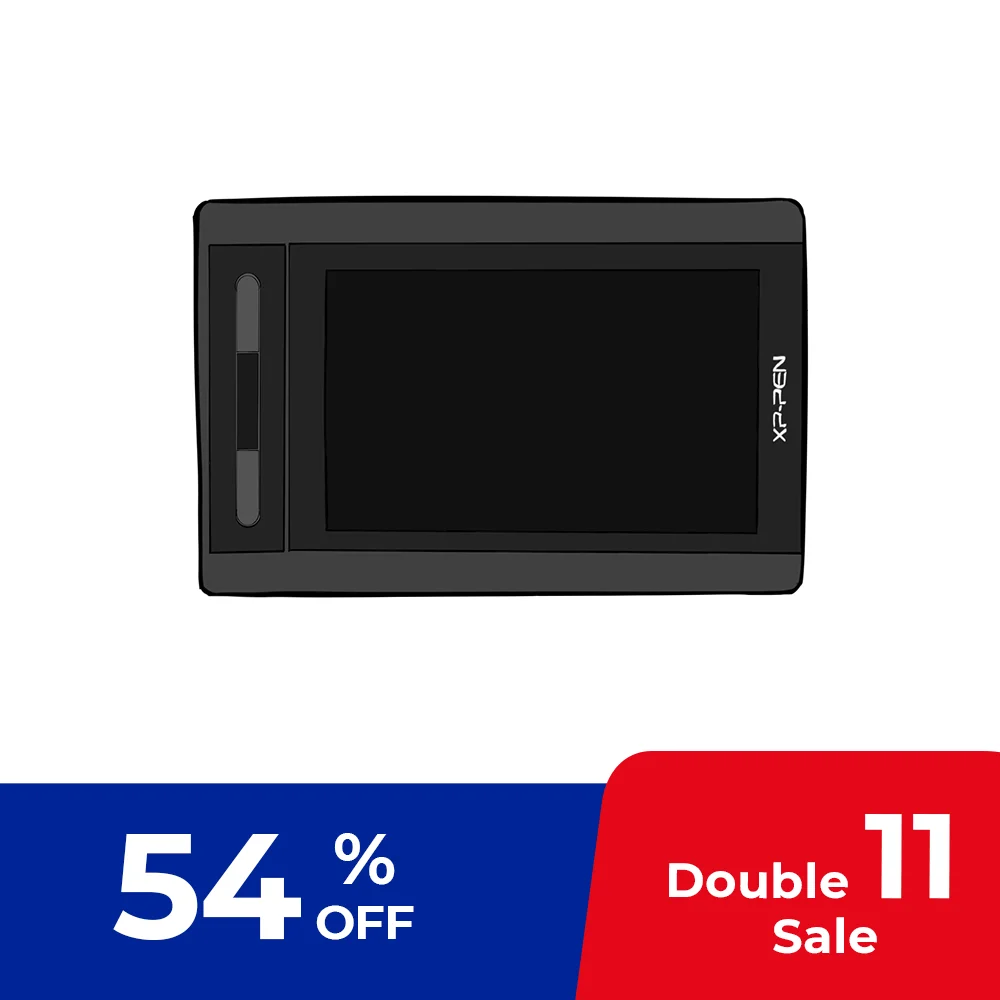 XPPen Artist 12 Graphic Tablet Drawing Monitor 11.6 inch Pen Display Battery-free 8192 Levels 6 Express Keys for Windows Mac