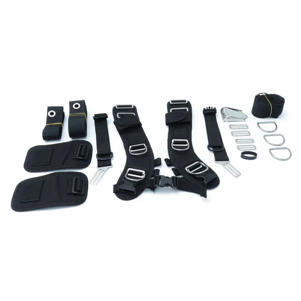 

Adjustable Diving Harness Diving Backmount Harness Scuba Diving Adjustable Straps High-quality Nylon Stainless Steel Components