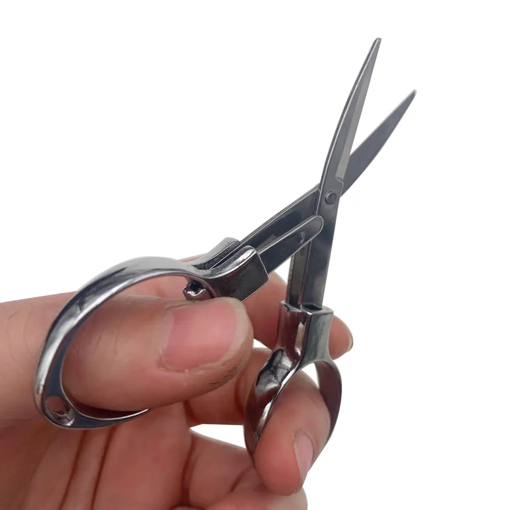 Lunettes en forme de 8 ciseaux pliants, métal, acier inoxydable, rétractable, pêche en plein air, Mini ciseaux, point de croix