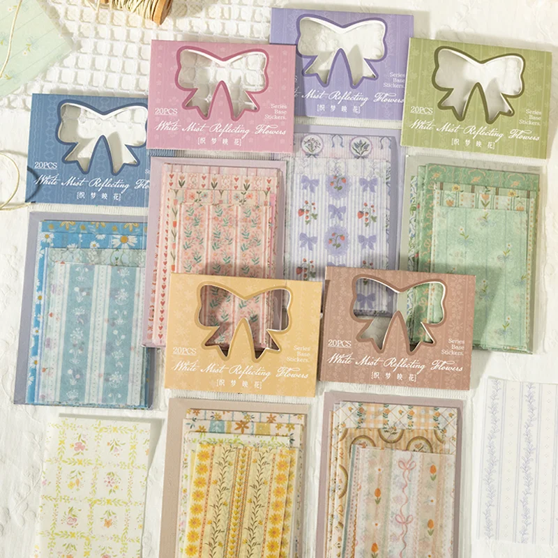 

Mr. Paper 3-Pack Floral Dream Stickers - Cottagecore Journal Background, Scrapbook Collage, Aesthetic Flower Stationary Sticker