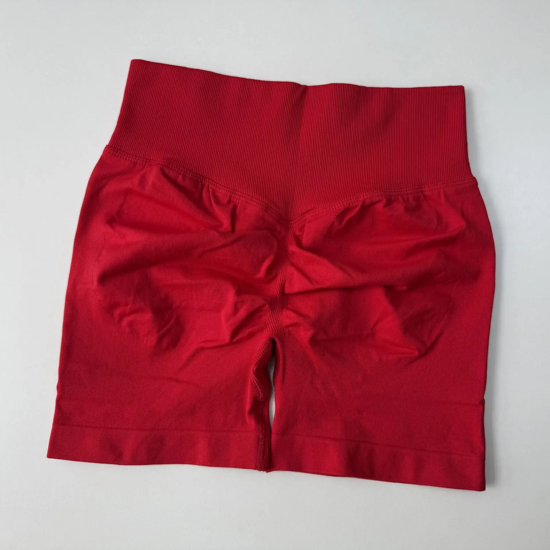 Pantalones cortos de Yoga para mujer, pantalones cortos deportivos oscuros elásticos de cintura alta, disponible en varios colores, ropa elegante de entrenamiento de verano