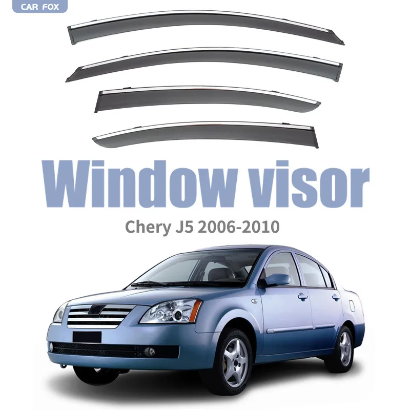 

4pcs Car Window Visor Awning Shelters Windshield Side Window Rain Sun Shade Car Accessories For Chery J5 2006-2010