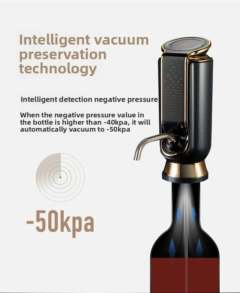 Electric Red Wine Decanter Fast Household Wine Divider  Red Wine Preservation Function Electronic Decanter