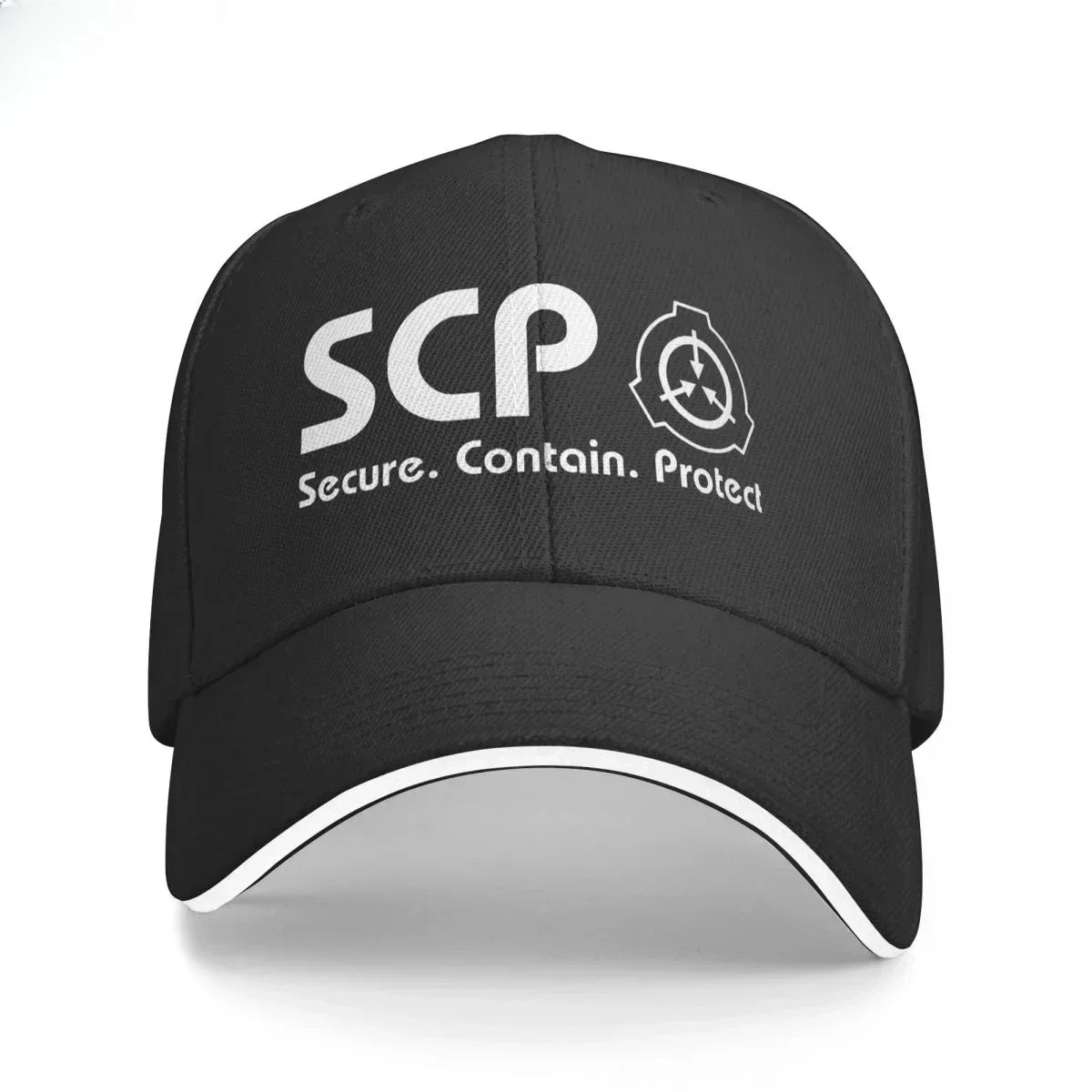 SCP Foundation Secure Contain Protect Trucker Cap Snapback Hat for Men Baseball Mens Hats Caps for Logo