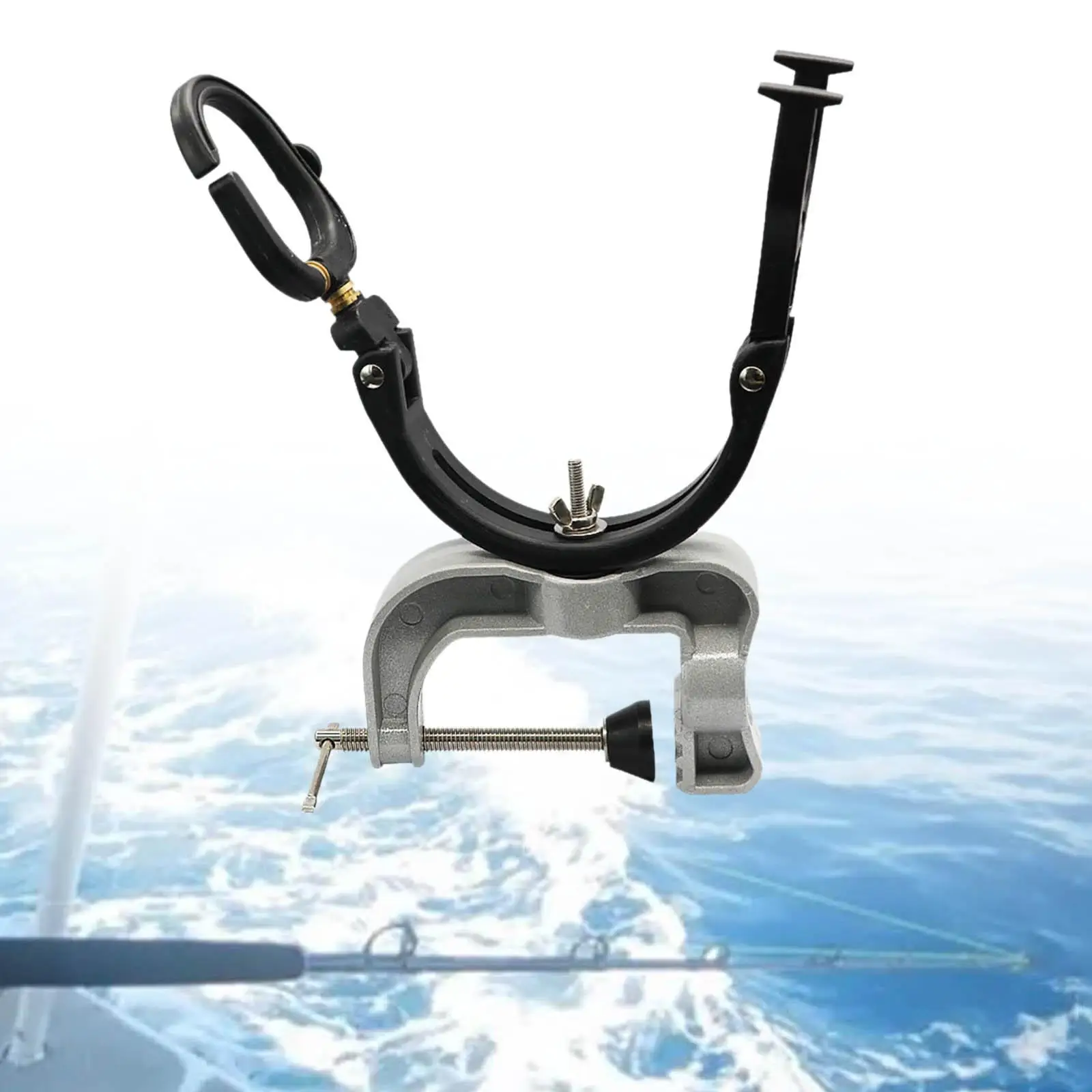 Fishing Rod Stand Detachable Portable Lightweight Anti Slip Versatile Fish Pole Holder Fishing Gear for Bridge Raft Boat Outdoor