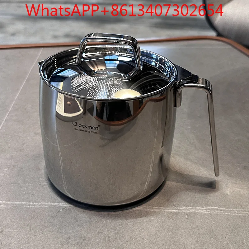 Household 316 stainless steel lard storage tank with lid mesh filter oil residue (1pcs)