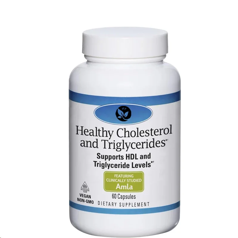 Healthy Cholesterol And Triglycerides -60 Capsules - Supports Healthy Hdl And Triglyceride Levels - Non Gmo, Vegetarian