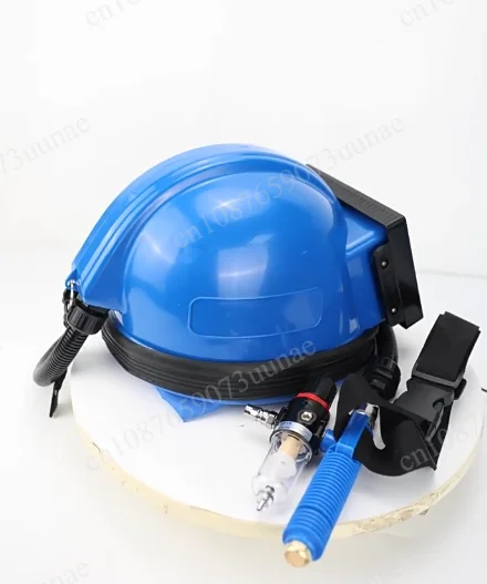 Air‑Supplied Cooling Sandblasting Helmet With Flat Glass Lens One‑Piece & Split Sandblasting Protective Suit Sand Blast