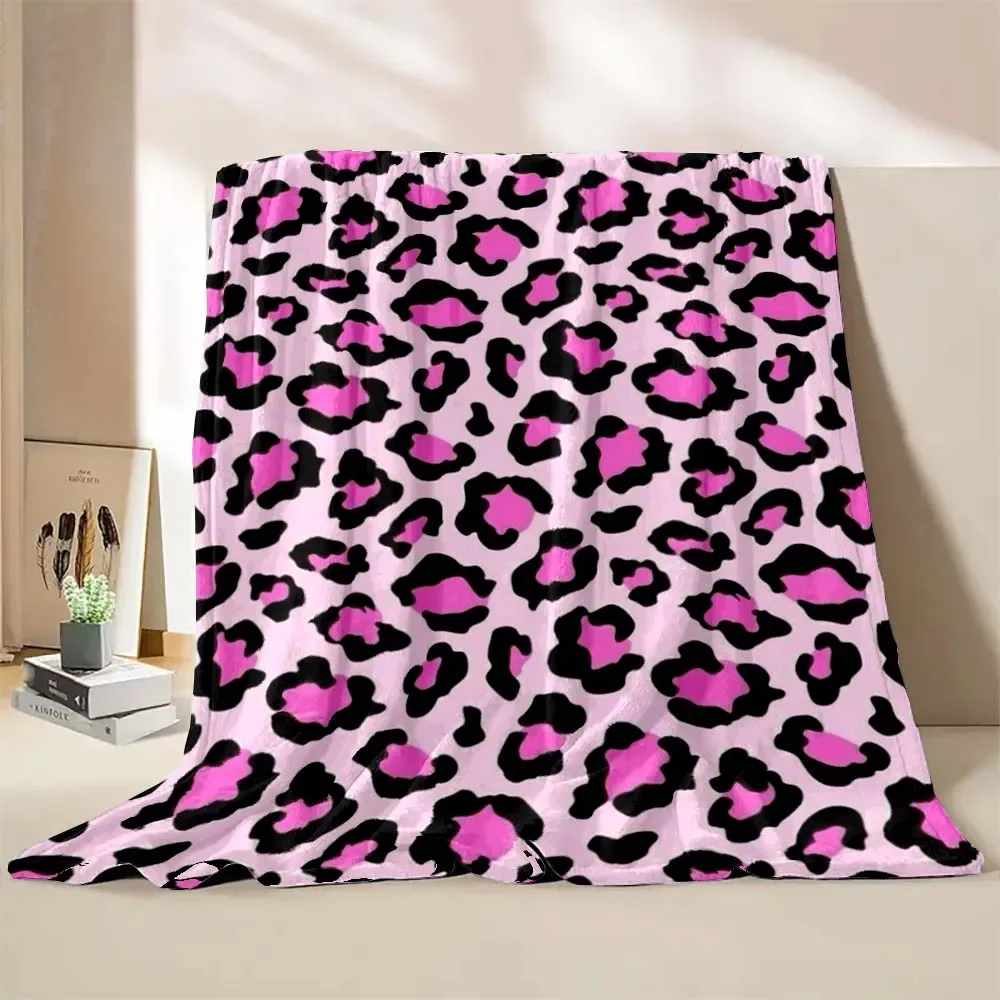 6 Sizes Sexy Leopard Printed Blanket Warm Soft and Comfortable Home Travel Blanket Sofa Office Camping Bedding Cover Blanket