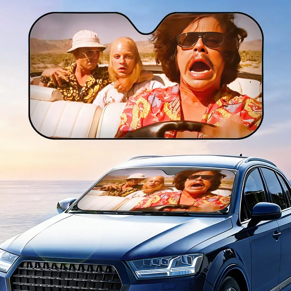 

Солнцезащитный козырек Fear L-Loathing in Las Vegas, складной, для лобового стекла автомобиля, защита от ультрафиолета, отражающий, теплоизоляционный, многоразовый чехол