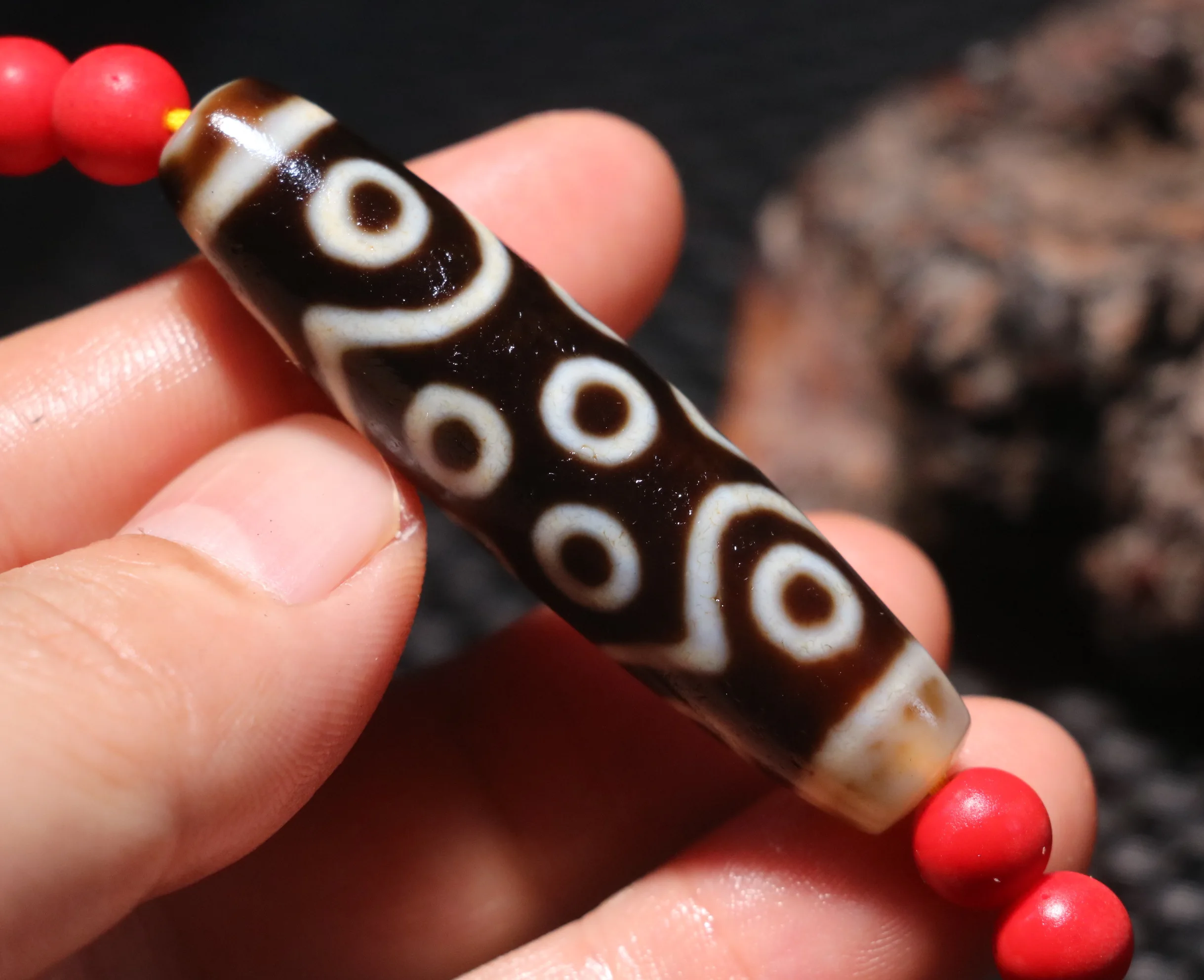 

Energy Tibetan Old Agate Ivory Color Lotus Heart 15 Eyed Master dZi Bead Top 5A Amulet LKbrother Sauces Top Quality