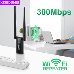 Repetidor sem fio USB WiFi, extensor 2.4G, amplificador de sinal WiFi, impulsionador, roteador Wi-Fi de longo alcance, extensão de rede doméstica, 300Mbps