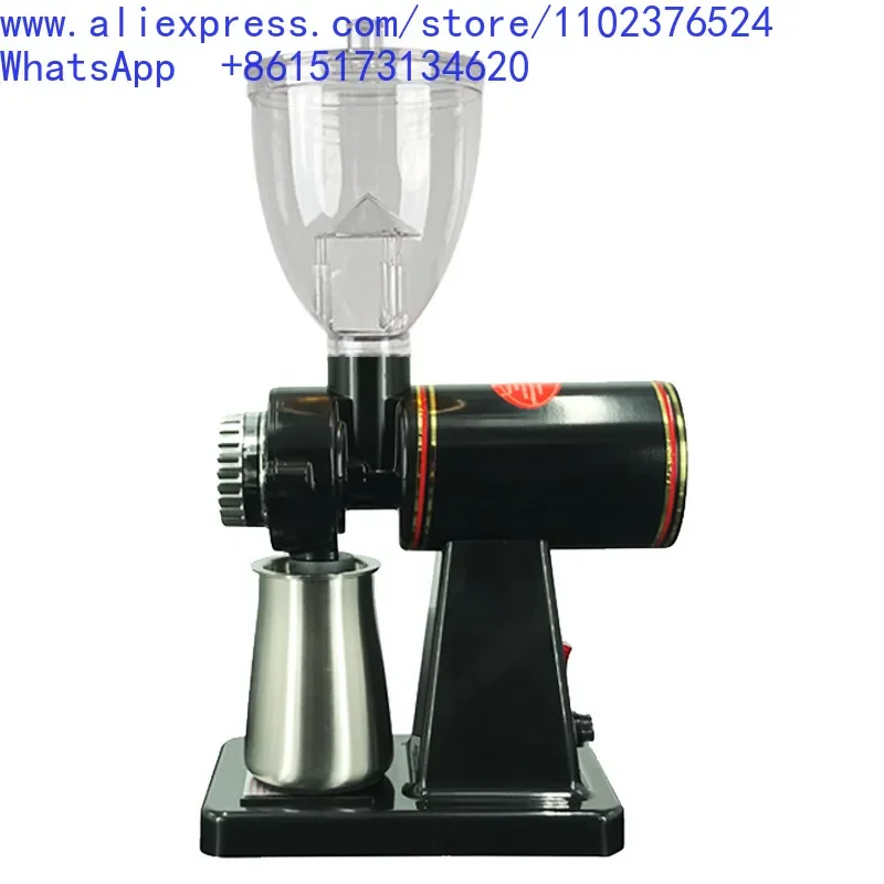 Upgrade Little Flying Eagle Electric Coffee Grinder Italian Style 304 Stainless Steel Cutter Disk Anti-drop Funnel view 3