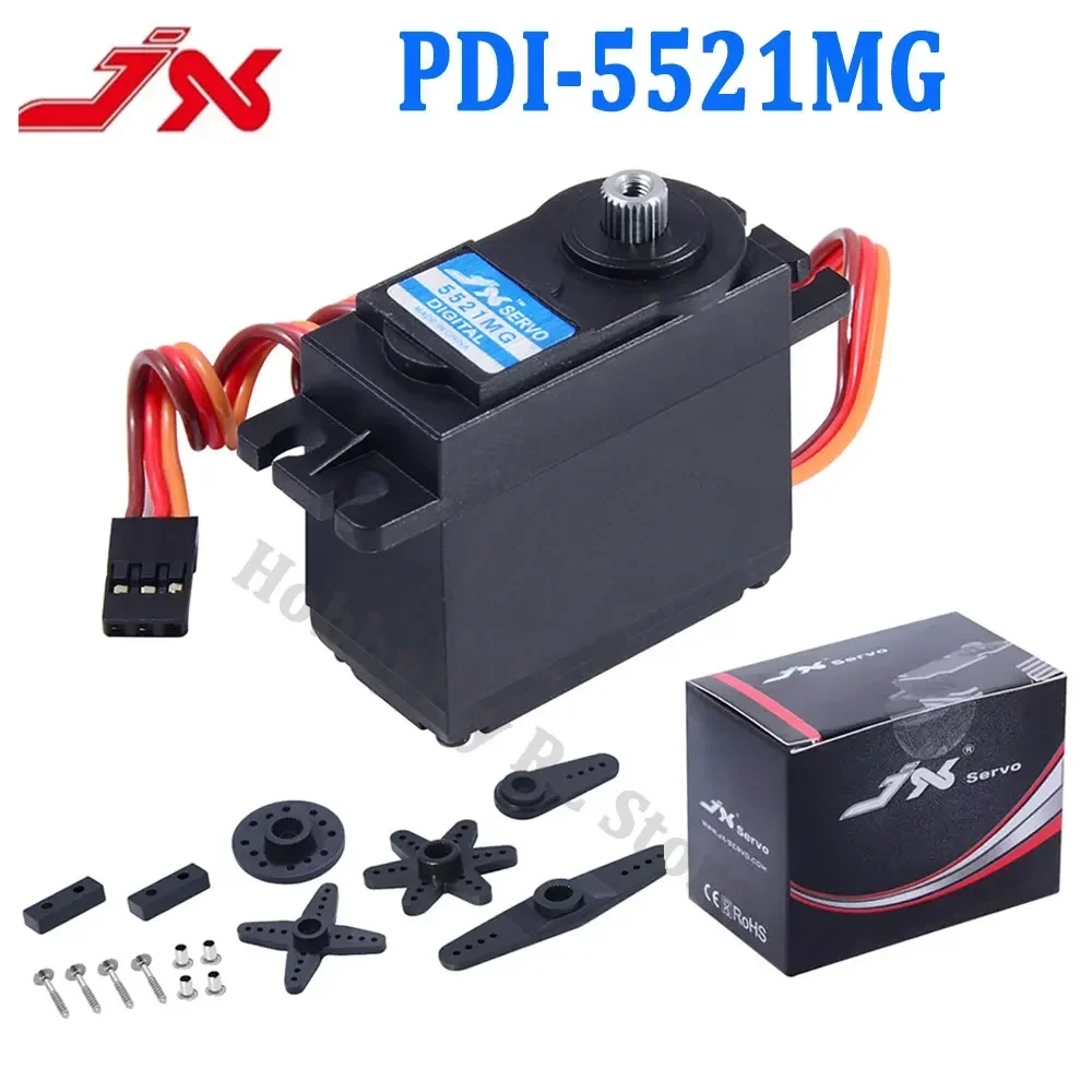 JX Servo PDI-5521MG 20KG Servo Hoge Precisie Metal Gear Digitale Standaard Servo Voor RC Vliegtuig Zweefvliegtuig Boot 1/10 auto Speelgoed