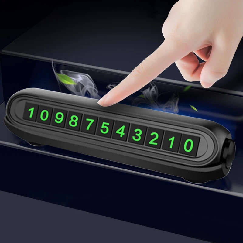 

Luminous Car Air Freshener Auto Phone Number Card Temporary Parking for fiat punto abarth 500 stilo ducato palio bravo doblo Via