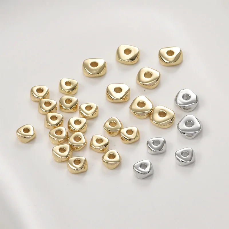 

Бусины-разделители из 14-каратного золота цвета медного золота с эффектом битого золота и жемчуга River Delta для самостоятельного изготовления браслетов, ожерелий, серег, ювелирных изделий и бисерных украшений