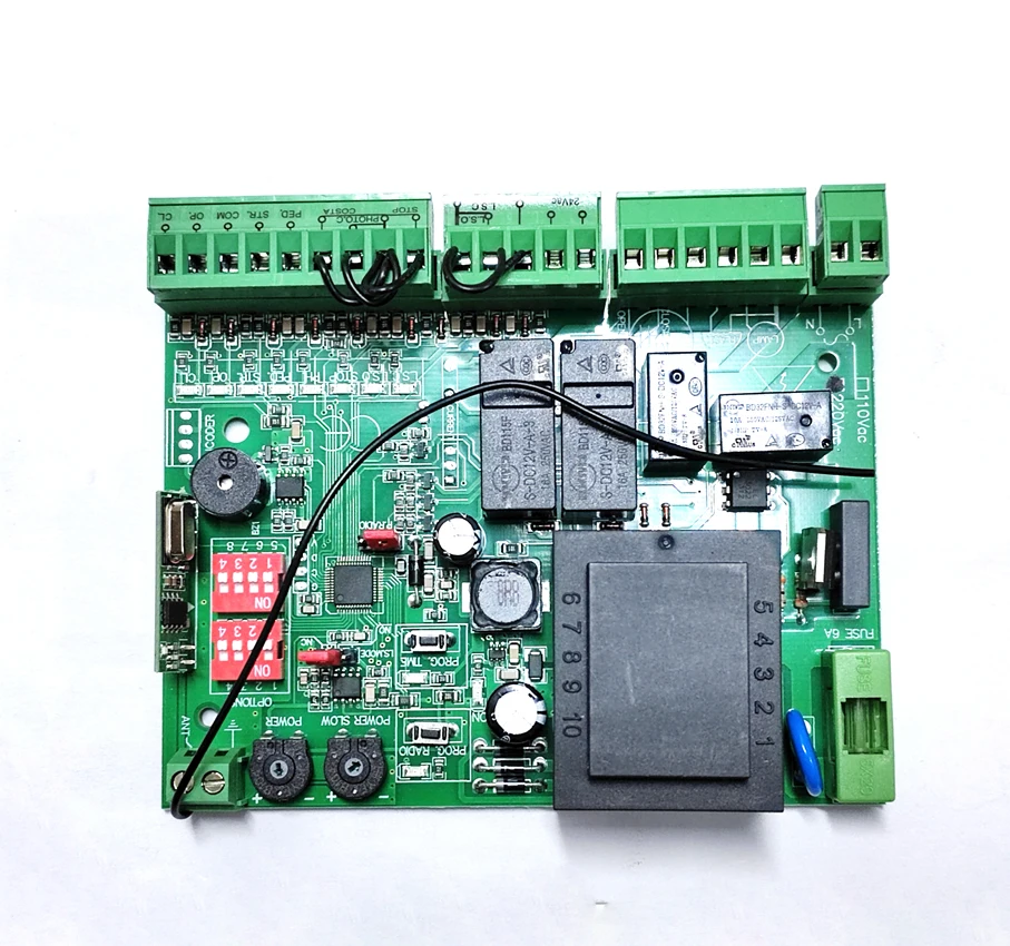 110 V oder 220 VAC Professioneller Schiebetor Garagentor-Controller-Empfänger Rolling-Code Fernbedienung Toröffner Plattenkarte