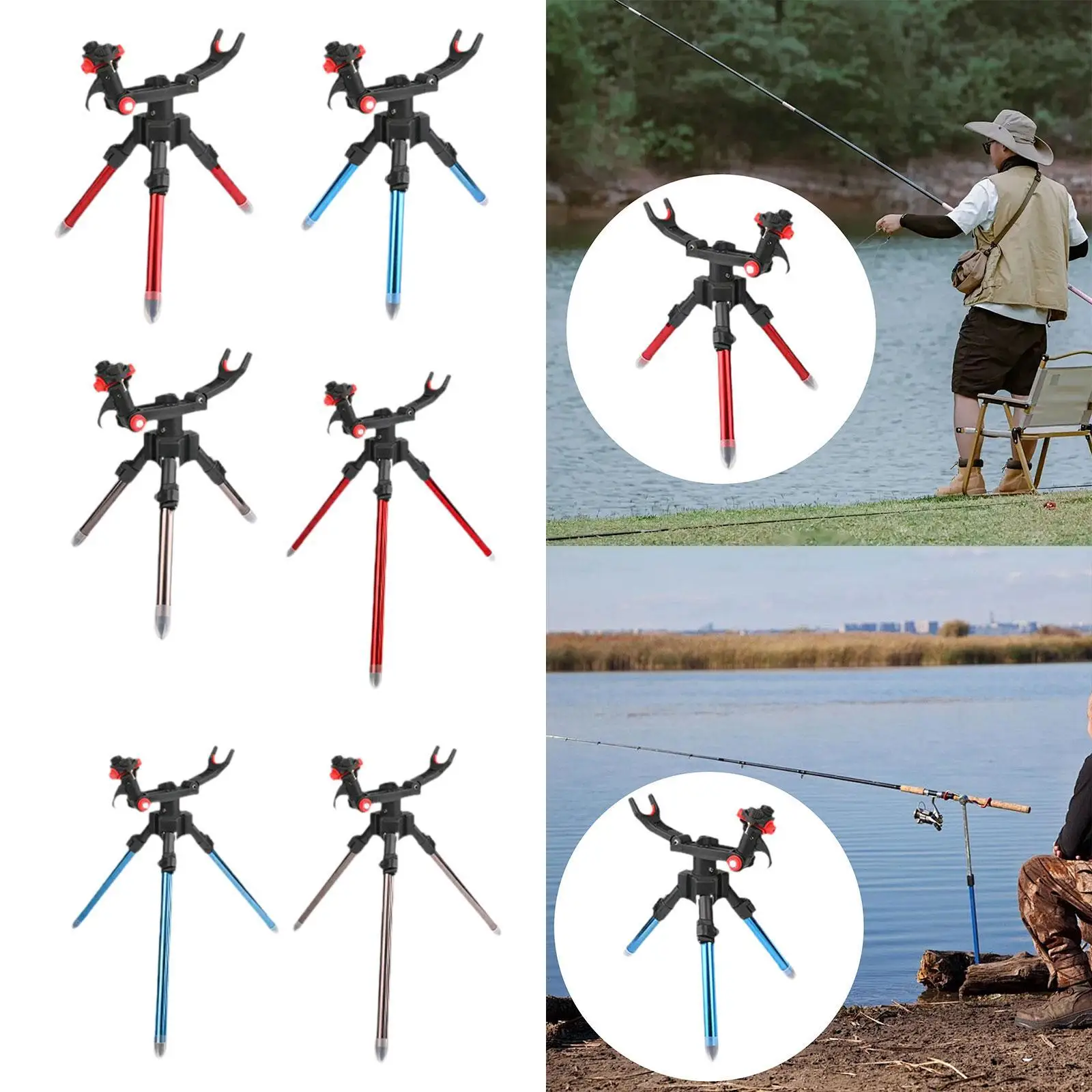 

Fishing Rod Holder for Ground Fishing Tool Rack Support Bracket Adjustable